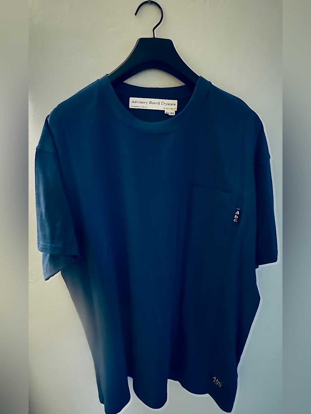 Advisory Board Crystals XLRG Navy Blue Heavyweight Cotton Pocket Tee Los Angeles